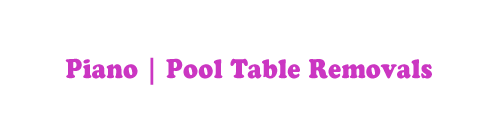 piano pool table Removalists logo